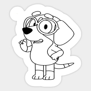 Bluey MUffin Dog Sticker